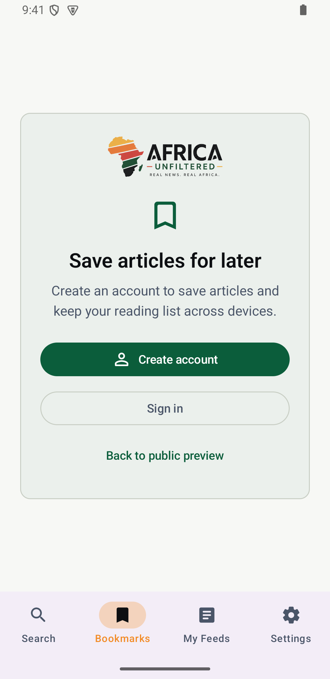 Save stories for later